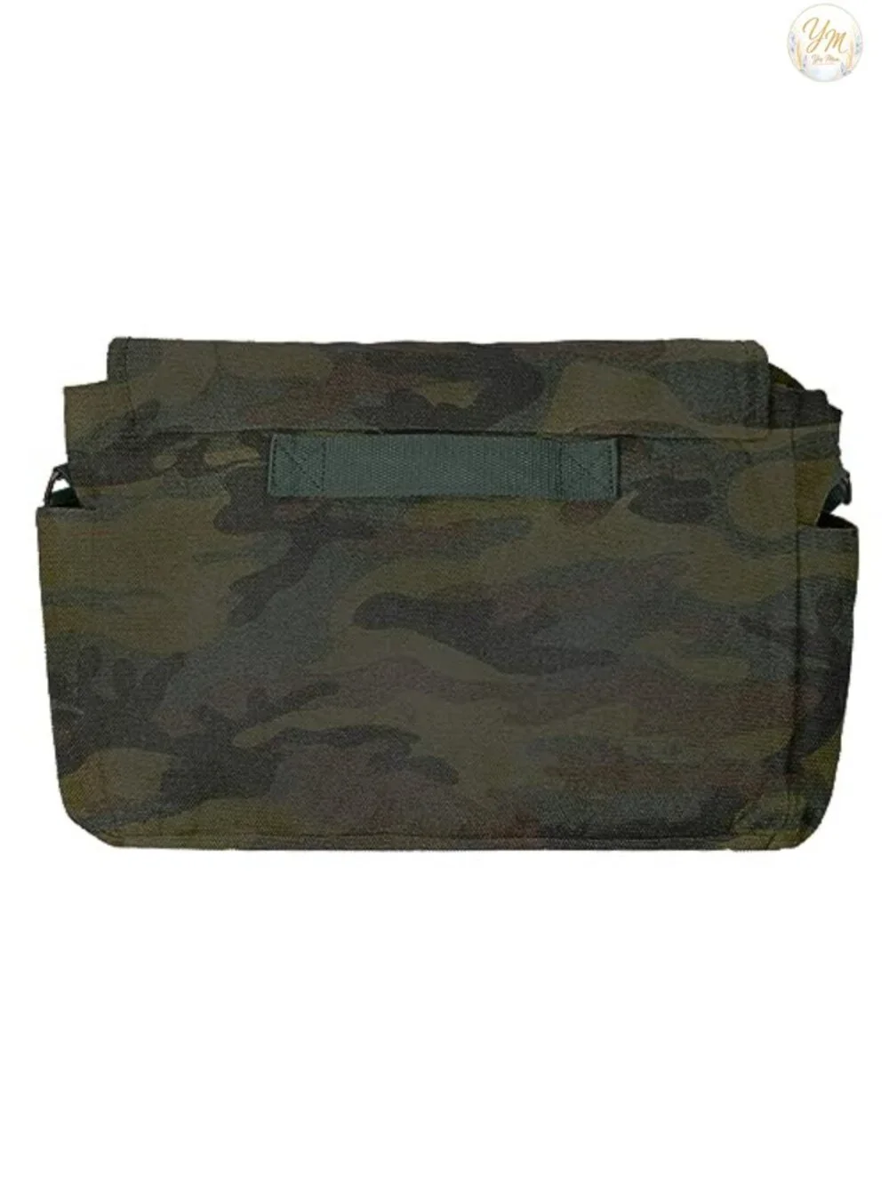 Vintage Heavyweight Cotton Canvas Messenger Bag with Padded Shoulder Strap